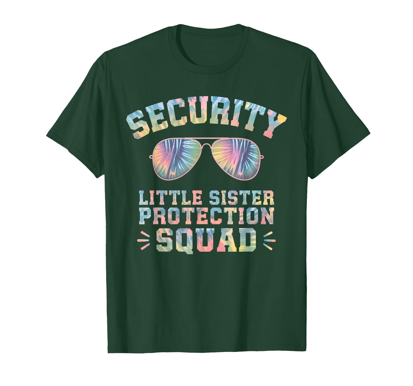 Security Little Sister Protection Squad Funny Brothers Boys T-Shirt