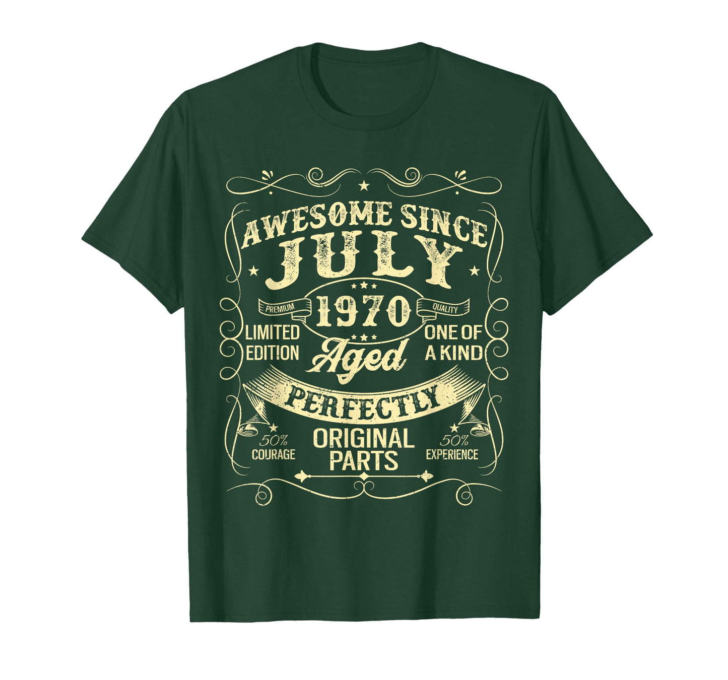 Awesome Since July 1970 Year Of Birth Birthday 1970 Vintage T-Shirt