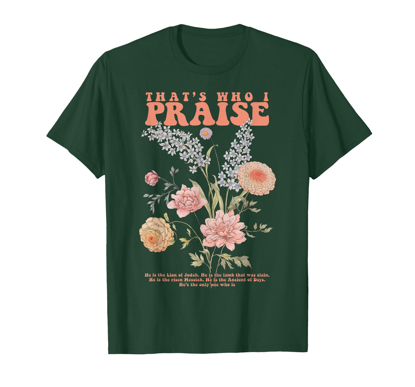 Brandon That's Who I Praise Jesus Christian Lake Merch T-Shirt