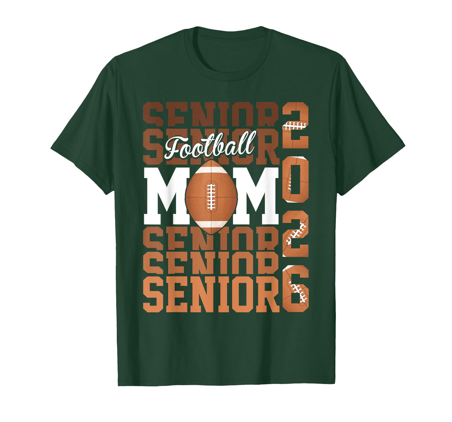 2026 football senior Mom graduation Matching family T-Shirt