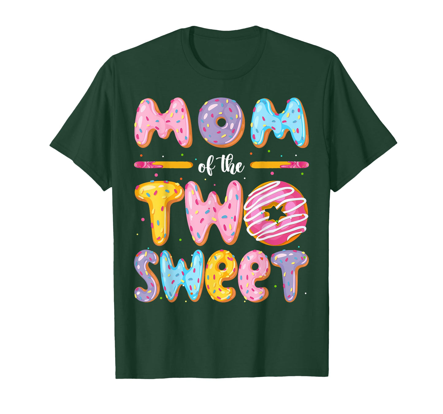 Mom Of The Two Sweet Donut 2Nd Birthday Boy Girl T-Shirt