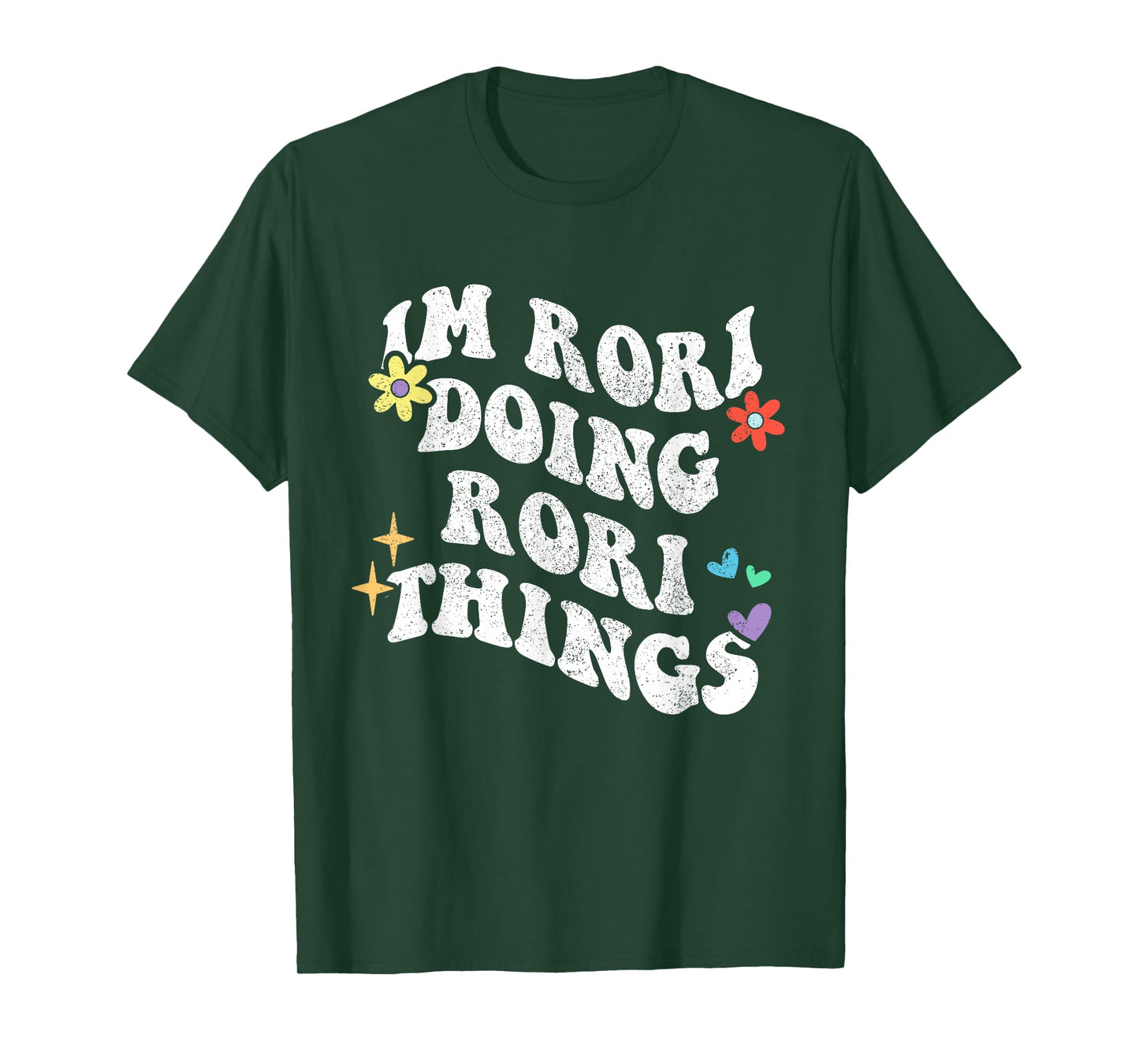 Retro Groovy Im Rori Doing Rori Things Funny Mother's Day T-Shirt