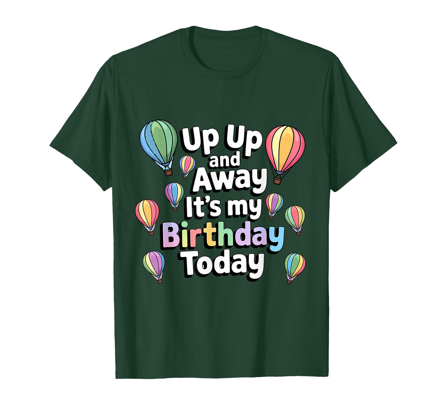 Hot Air Balloon Birthday Men Women Kids T-Shirt