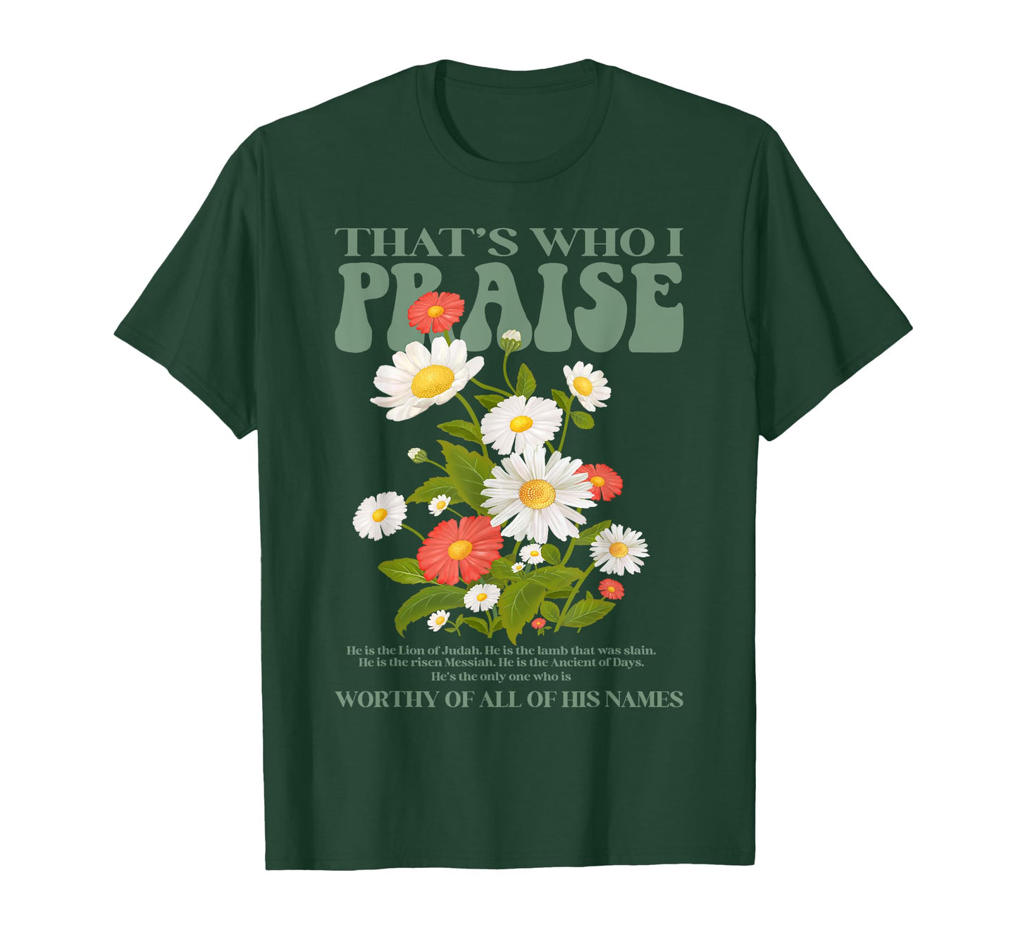 Brandon That's Who I Praise Jesus Christian Lake Merch T-Shirt