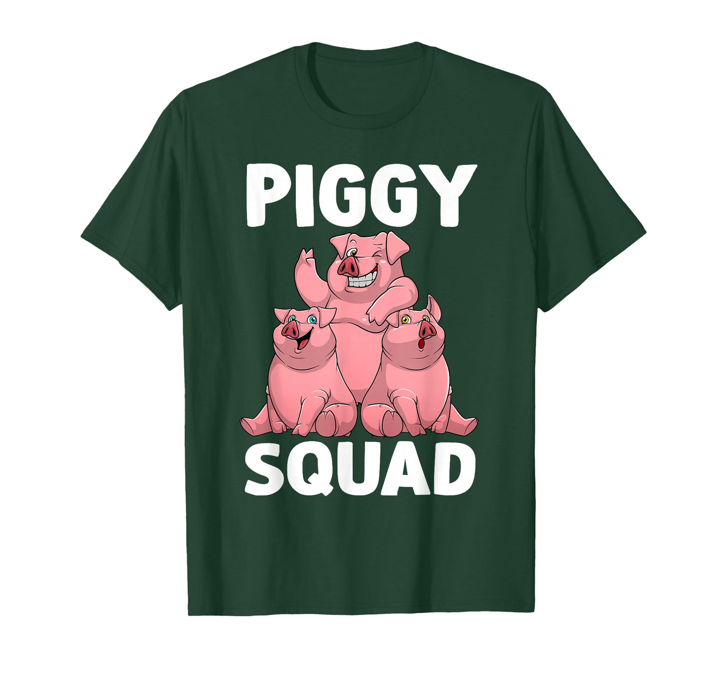 Funny Pig Lover Art For Men Women Kids Piggy Squad Swine Pig T-Shirt