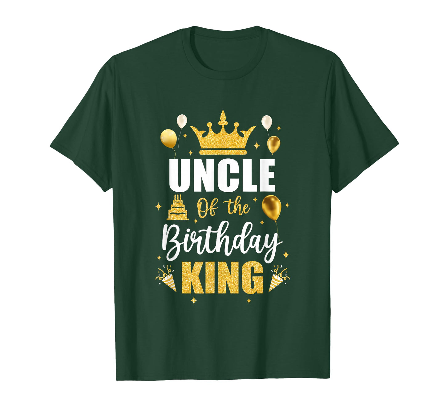 Uncle Of The Birthday King Boys Men Bday Party For Him T-Shirt