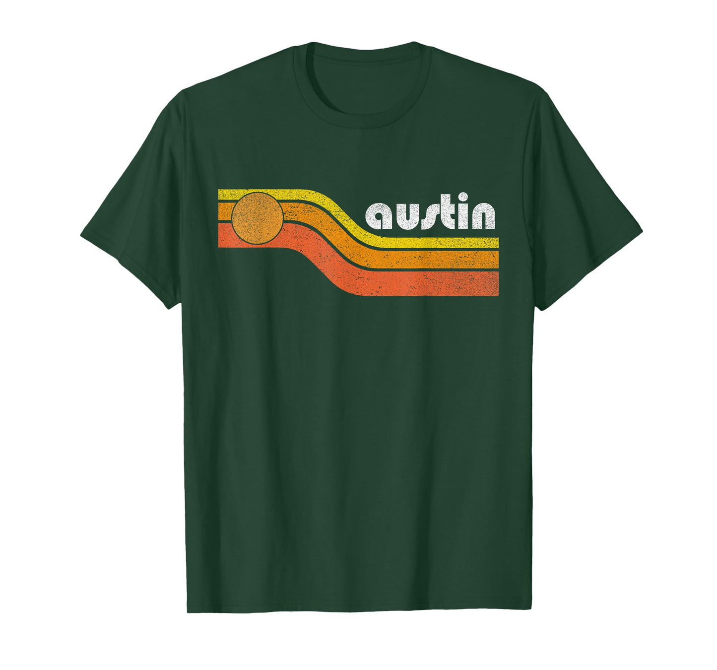 Austin - Vintage Men Women 70s 80s Graphic Cool Retro T-Shirt