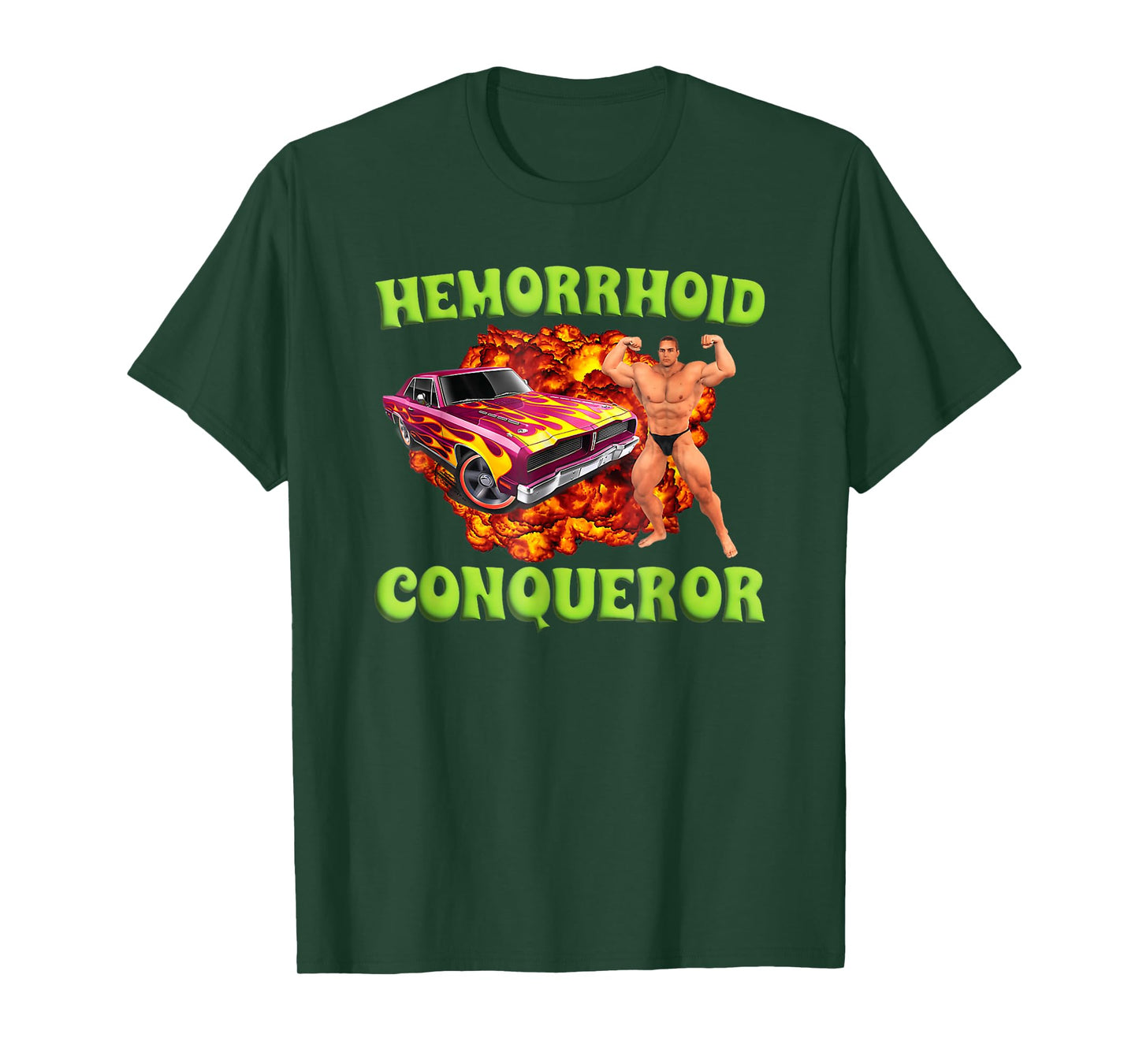 Hemorrhoid Conqueror Funny Oddly Specific Dank Meme T-Shirt