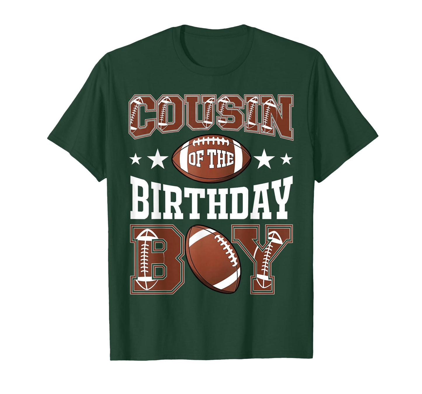 Cousin Of The Birthday Boy Football Game Day T-Shirt