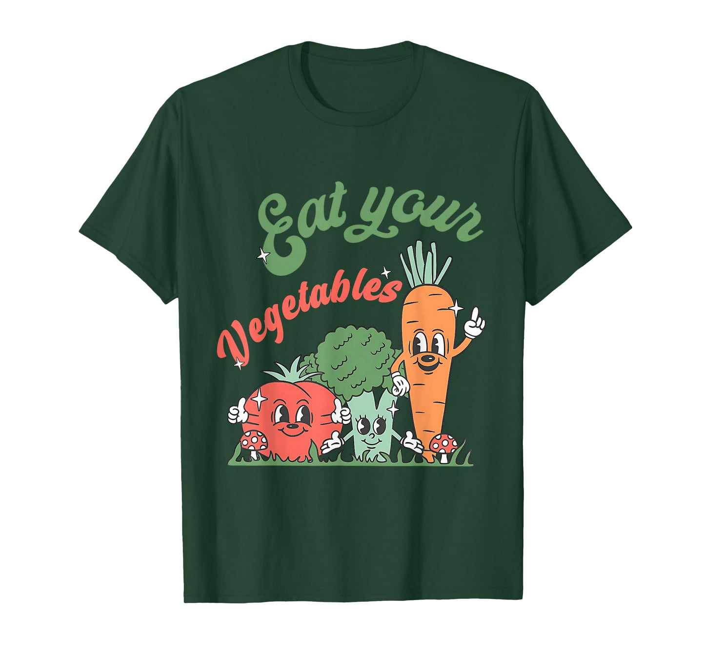 Eat Your Veggies Farmers Retro Market Vegetable Toddler Kids T-Shirt