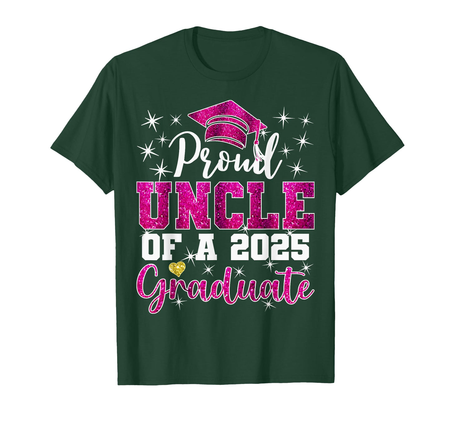 Super Proud Uncle of 2026 Pinkuate Senior Pinkuation Family T-Shirt