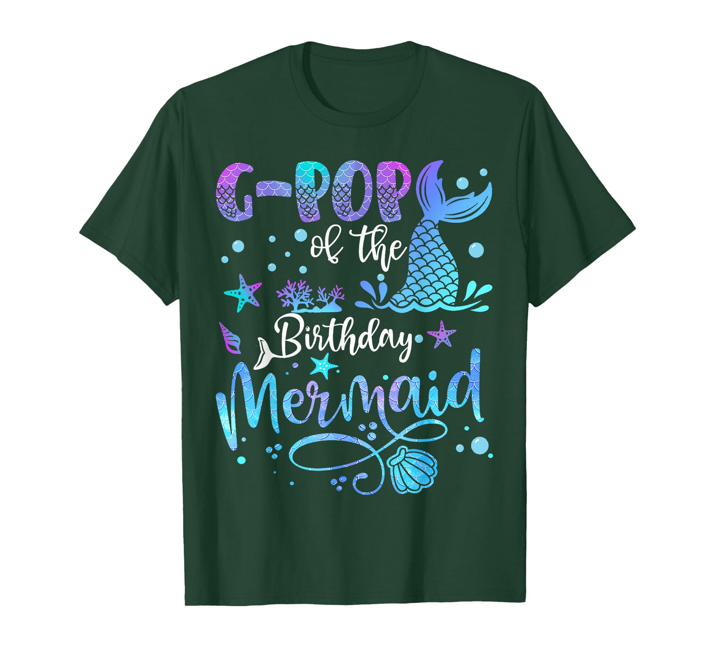 G-Pop Of The Birthday Mermaid Bday Party Mermaid T-Shirt