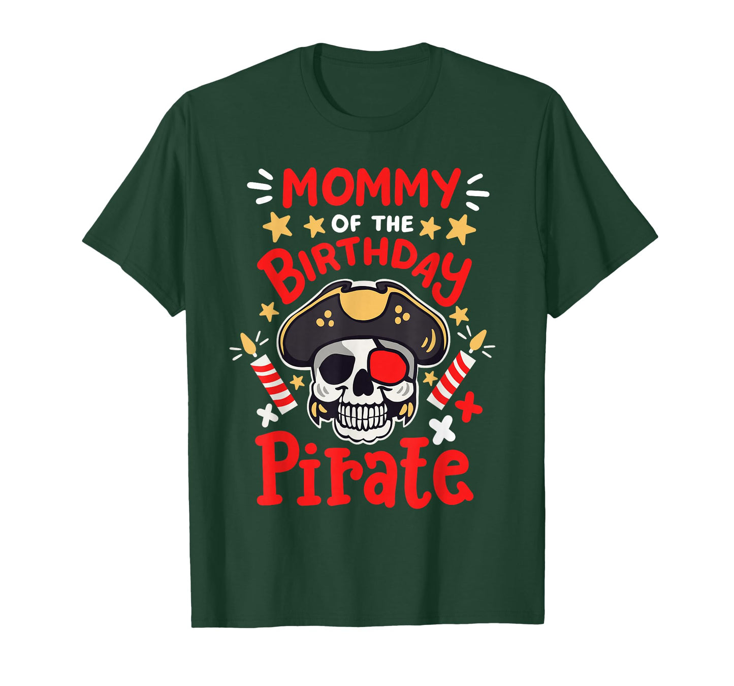 Mommy Of The Birthday Pirate Party Family Matching Women T-Shirt