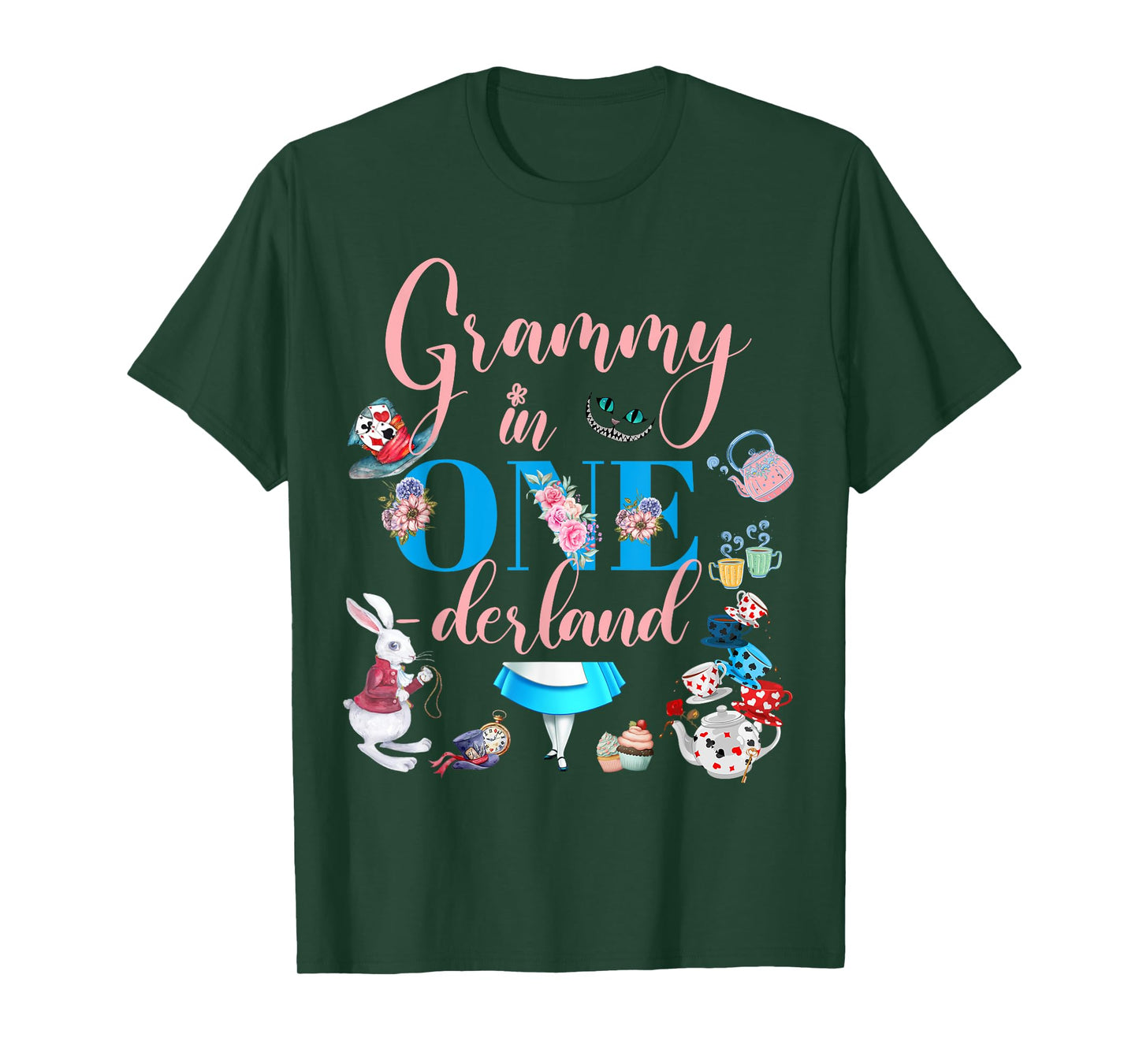 Alice in ONEderland Family Grammy Of The Birthday Girl T-Shirt