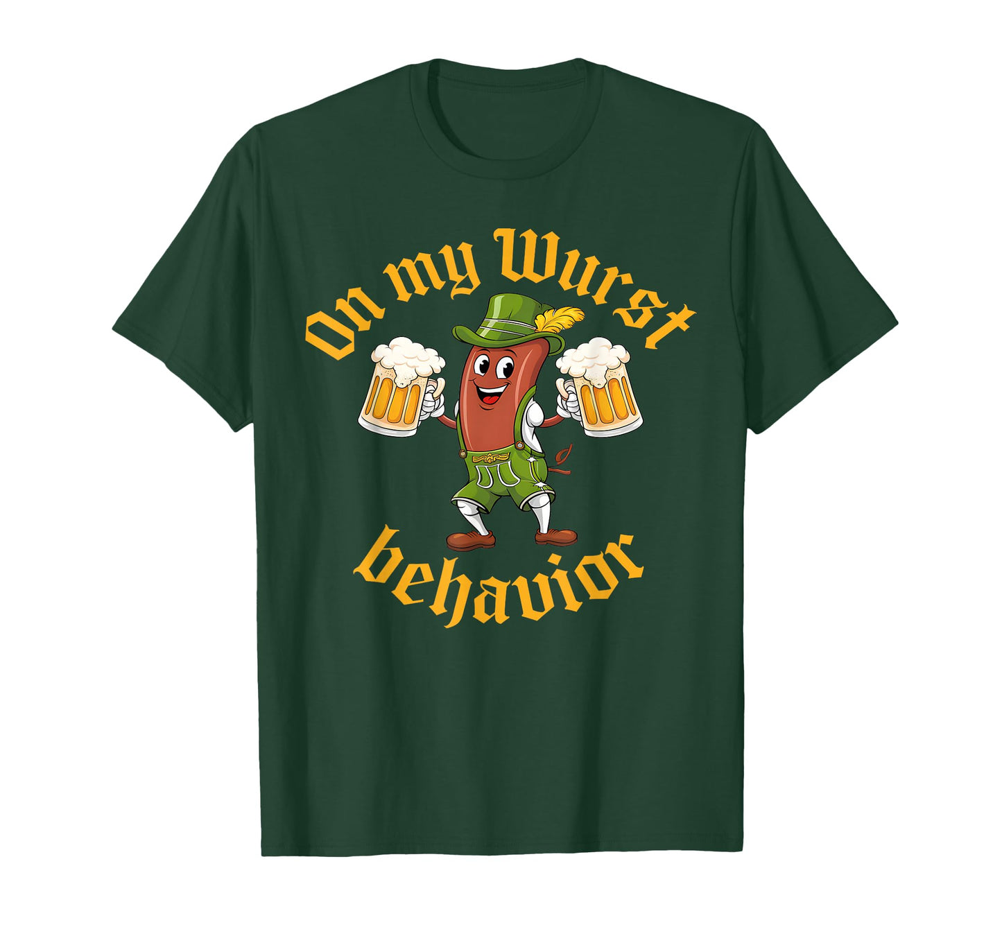 Oktoberfest Sausage Costume Funny German Beer Lover Outfit T-Shirt