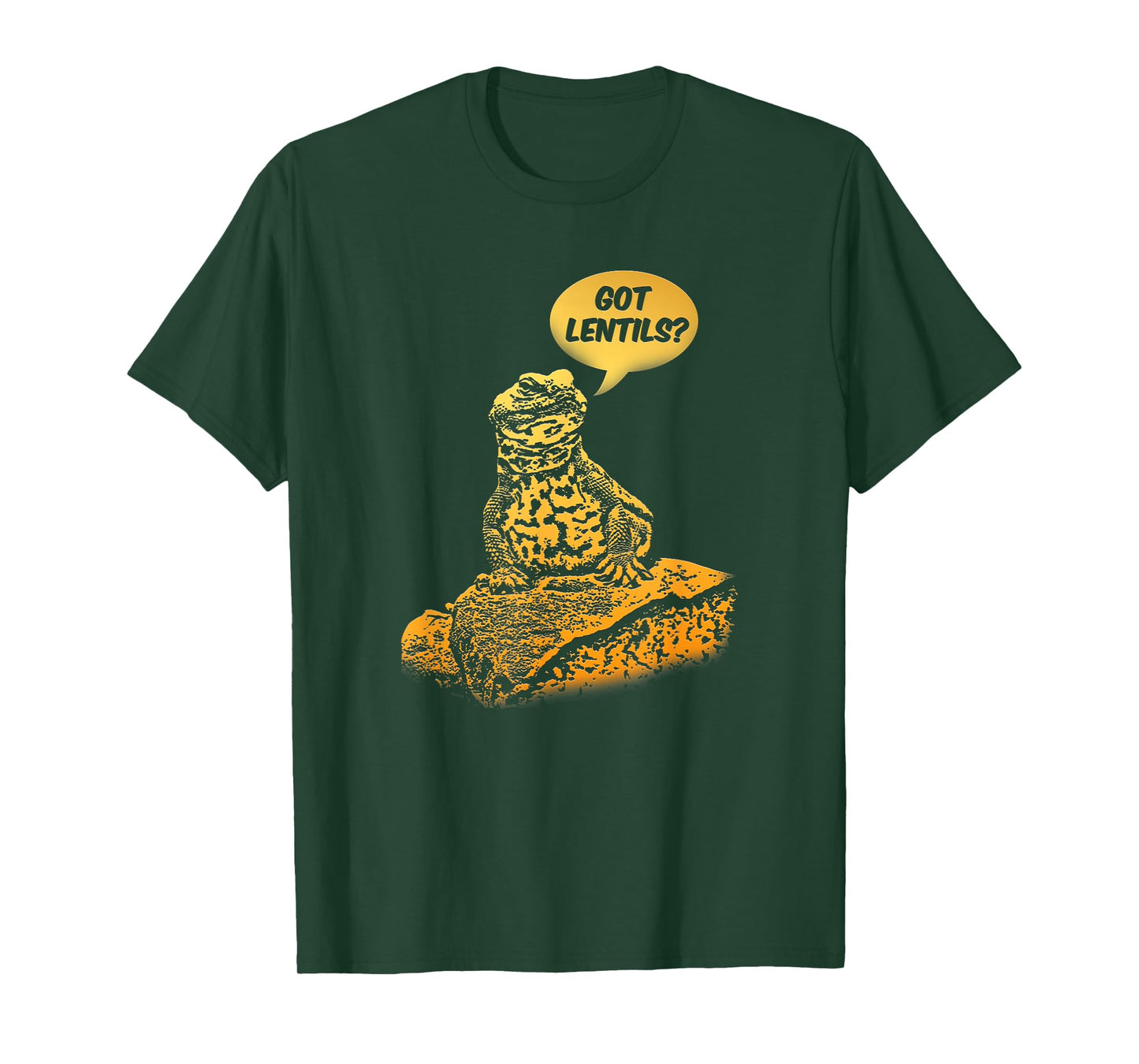 Thorn Tailed Reptile & Uromastyx Lizard Gift Got Lentils Funny Uromastyx Dabb Lizard Cute Agama Unisex-Adults Black T-Shirt Small