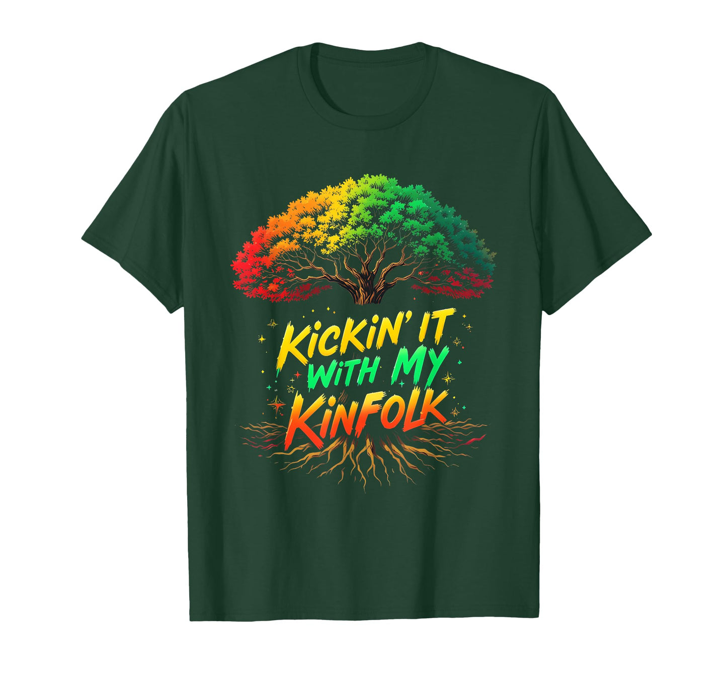 Kickin' It With My Kinfolk Funny Summer Family Reunion T-Shirt