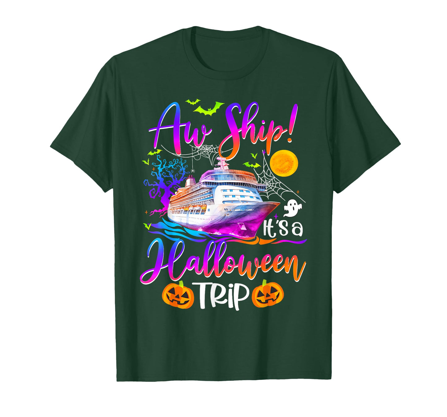 Family Halloween Cruise 2024 Pumpkin Boo Trip Matching T-Shirt
