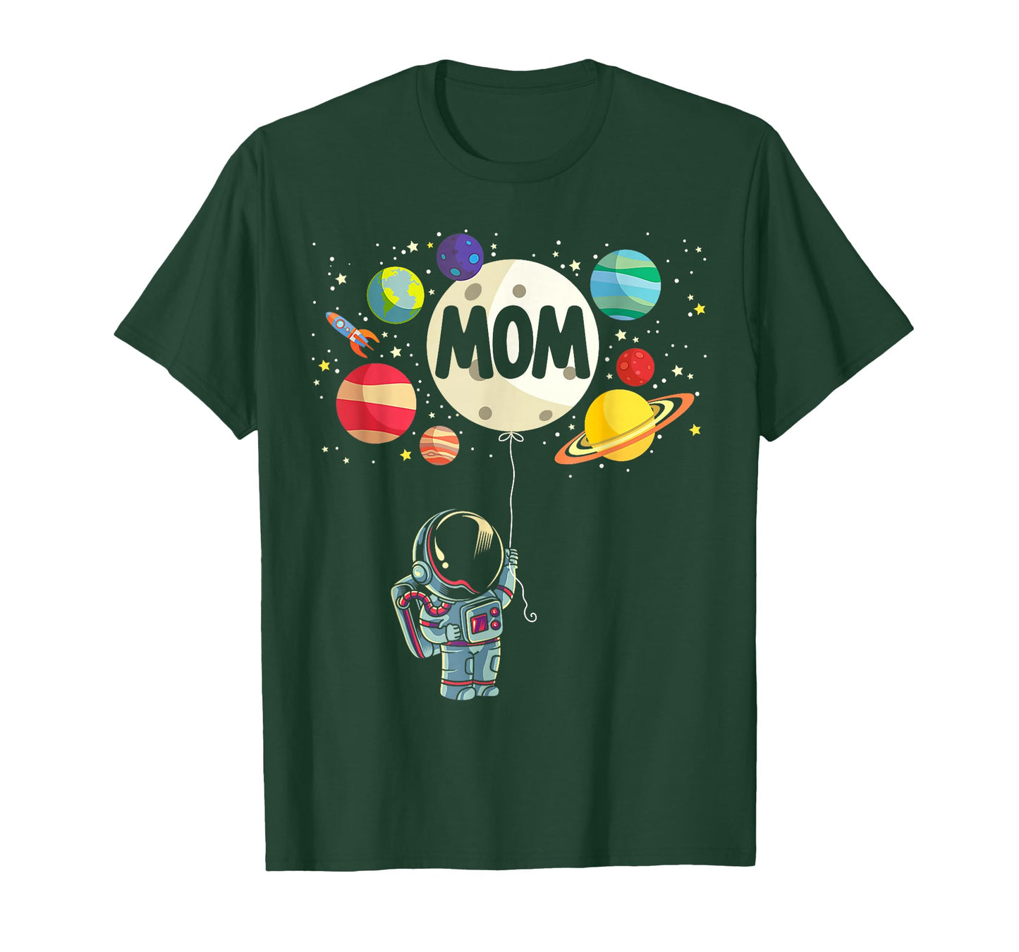 Mom of The Birthday Boy Space Astronaut 1st Birthday Family T-Shirt