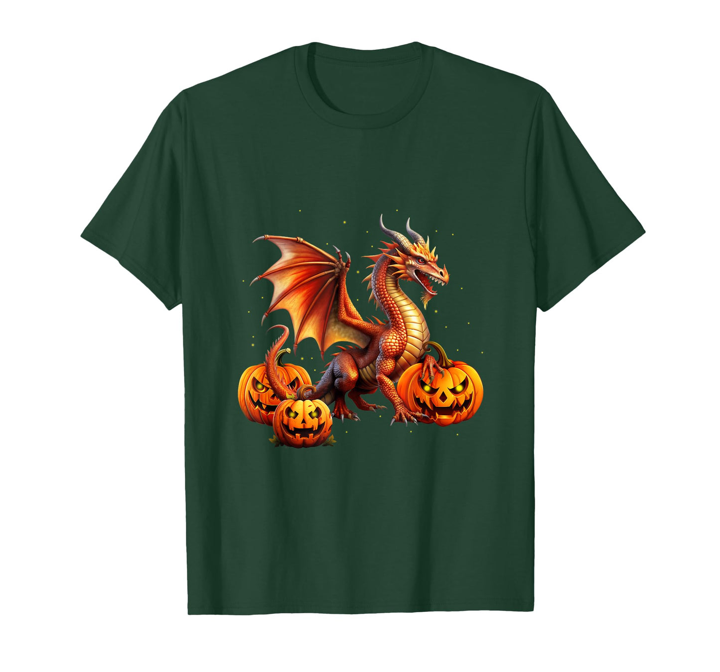 Halloween Dragon Jack O Lantern Autumn Kids Boys Girls T-Shirt