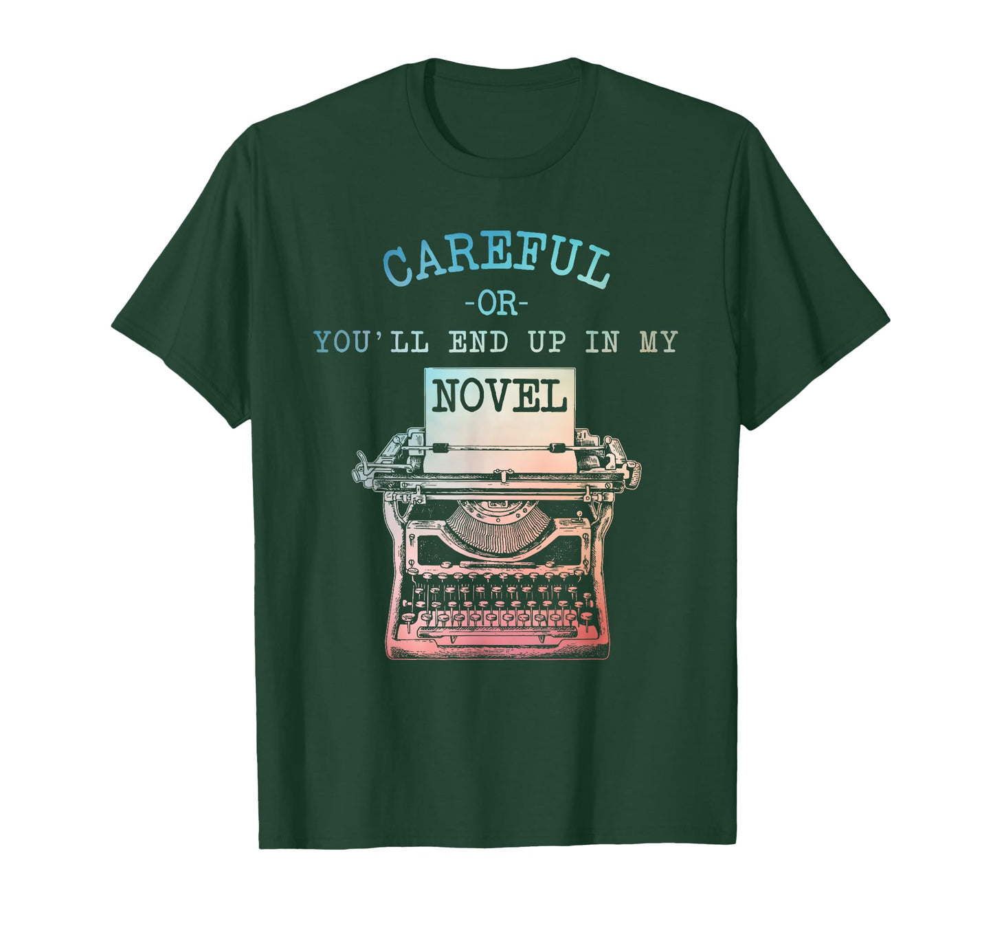 Writer Art For Men Women Novel Writing Poet Novelist Author T-Shirt