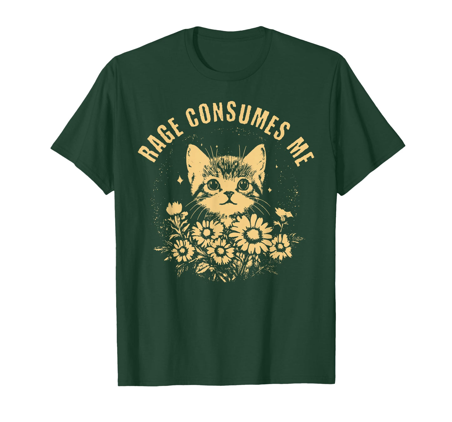 Rage Consumes Me Cute Cat Meme T-Shirt