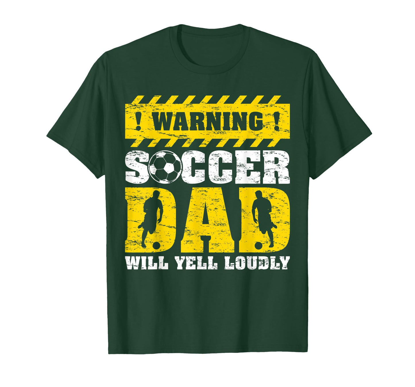 Mens Vintage Warning Will Yell Loudly Soccer Dad Father's Day T-Shirt
