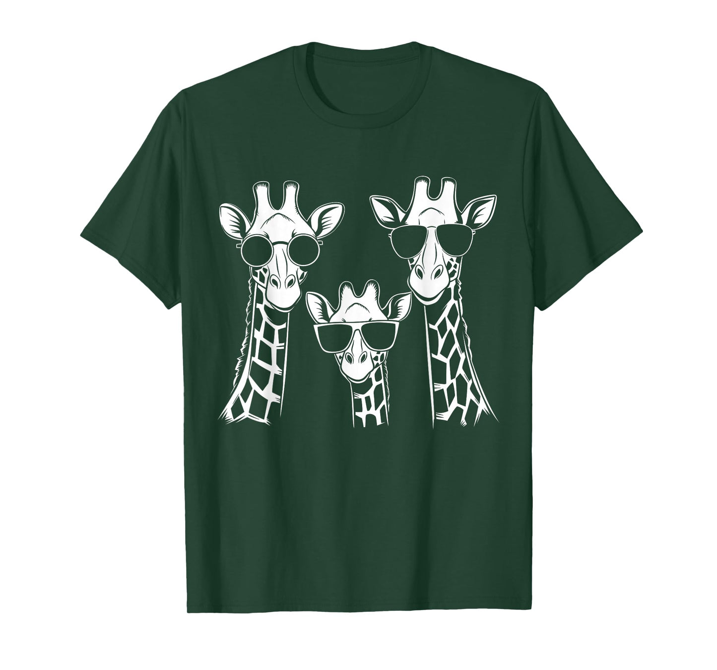Giraffes Family With Sunglasses - Giraffe T-Shirt