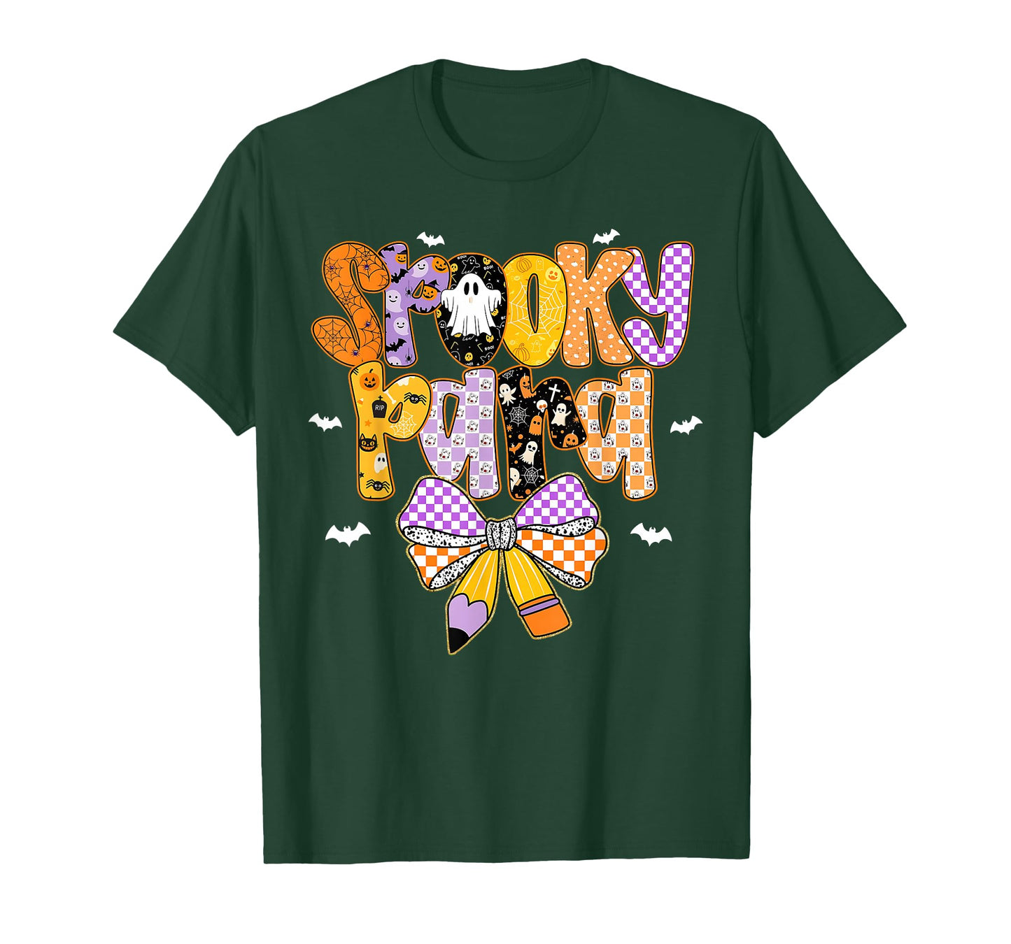 Spooky para Halloween Costume Paraprofessional Coquette Bow T-Shirt