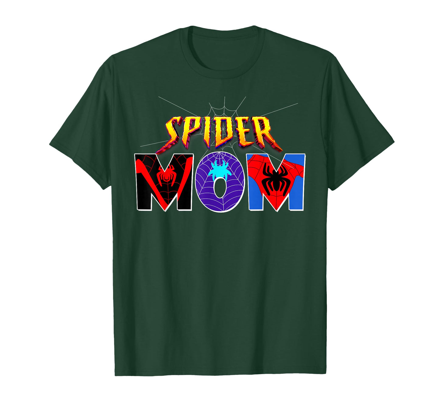 Spider Mom Mother's Day Shirt Matching Birthday & Halloween T-Shirt