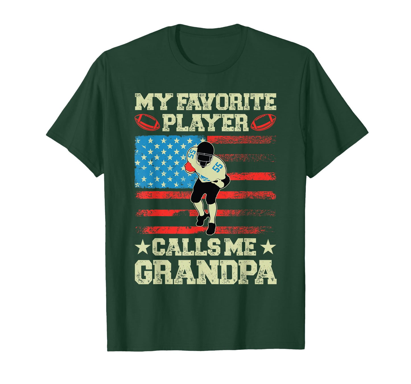 Football Grandpa T-Shirt