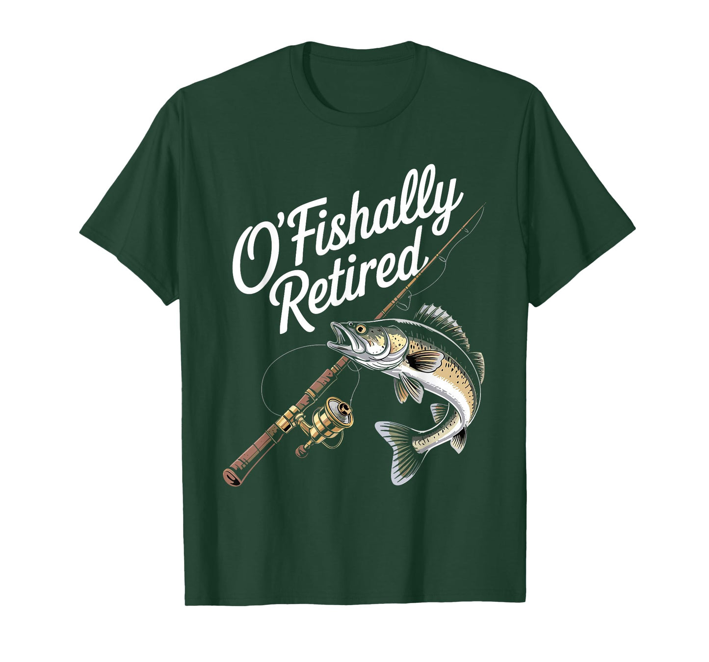 Ofishally Retired Fishing Retirement Finshing For Men Dad T-Shirt