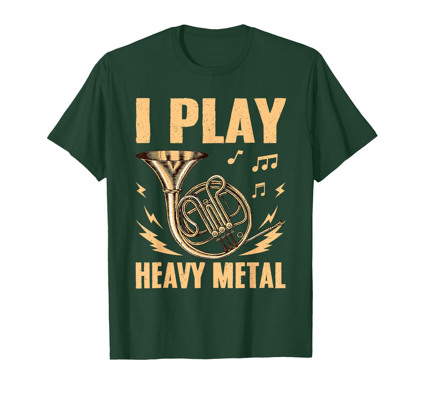 Cool French Horn Art For Men Women Marching Band Horn Player T-Shirt