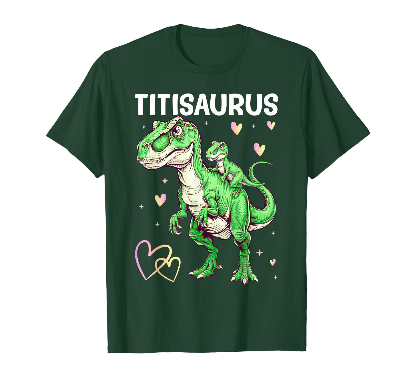 Titisaurus Titi Tyrannosaurus Dinosaur Baby Aunt T-Shirt