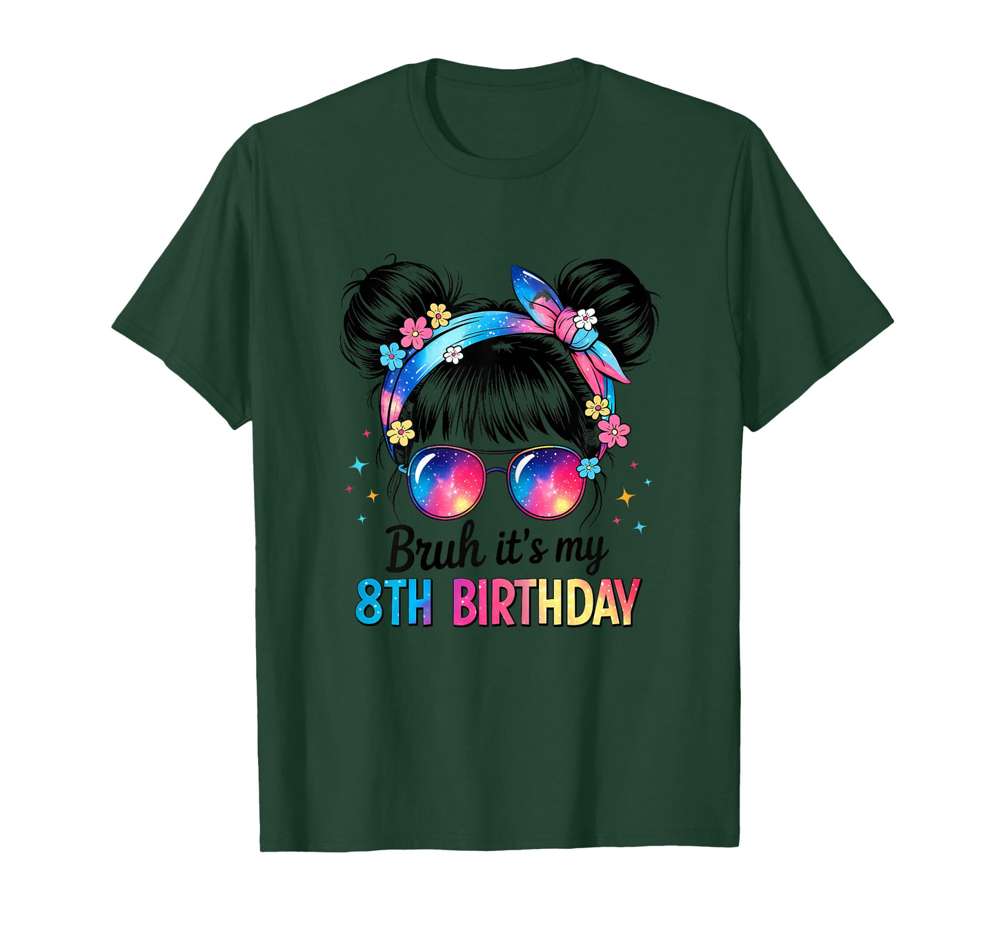 Bruh It's My 8th Birthday 8 Years Old 8th Birthday Girl Kids T-Shirt