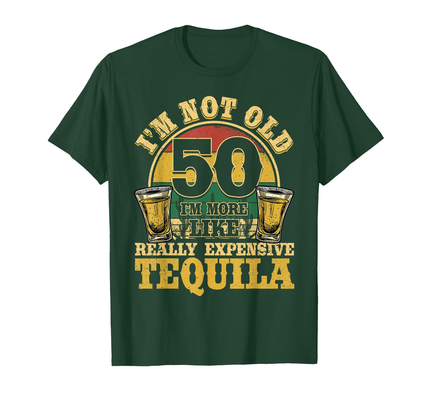 50 Years Old Tequila Mexican 50th Birthday Tequila Drinker T-Shirt