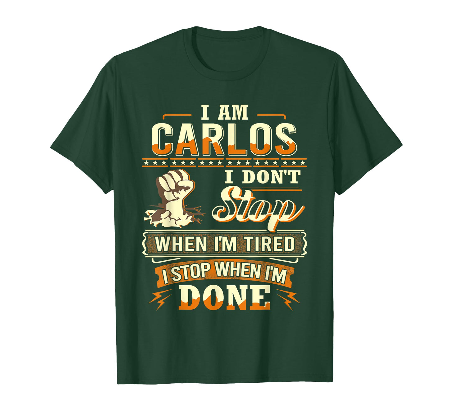 I am Carlos Shirt Personalized Carlos First Name T-Shirt