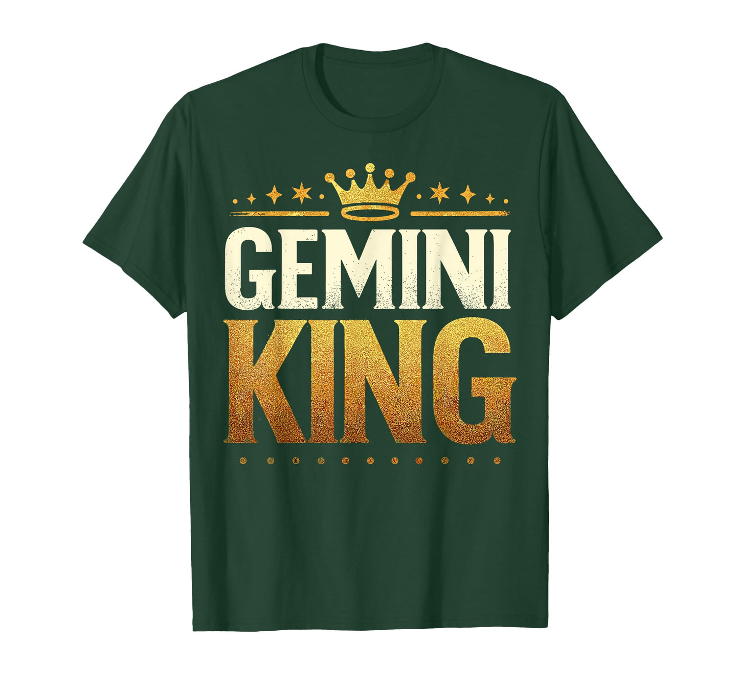 Gemini Birthday King Graphic Novelty May, June Born Men's T-Shirt