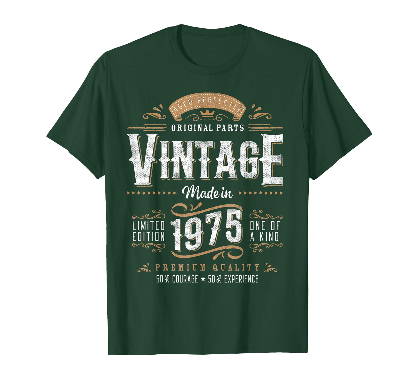 Vintage 1975 50th Birthday Gifts Women Men 50 Year Old T-Shirt