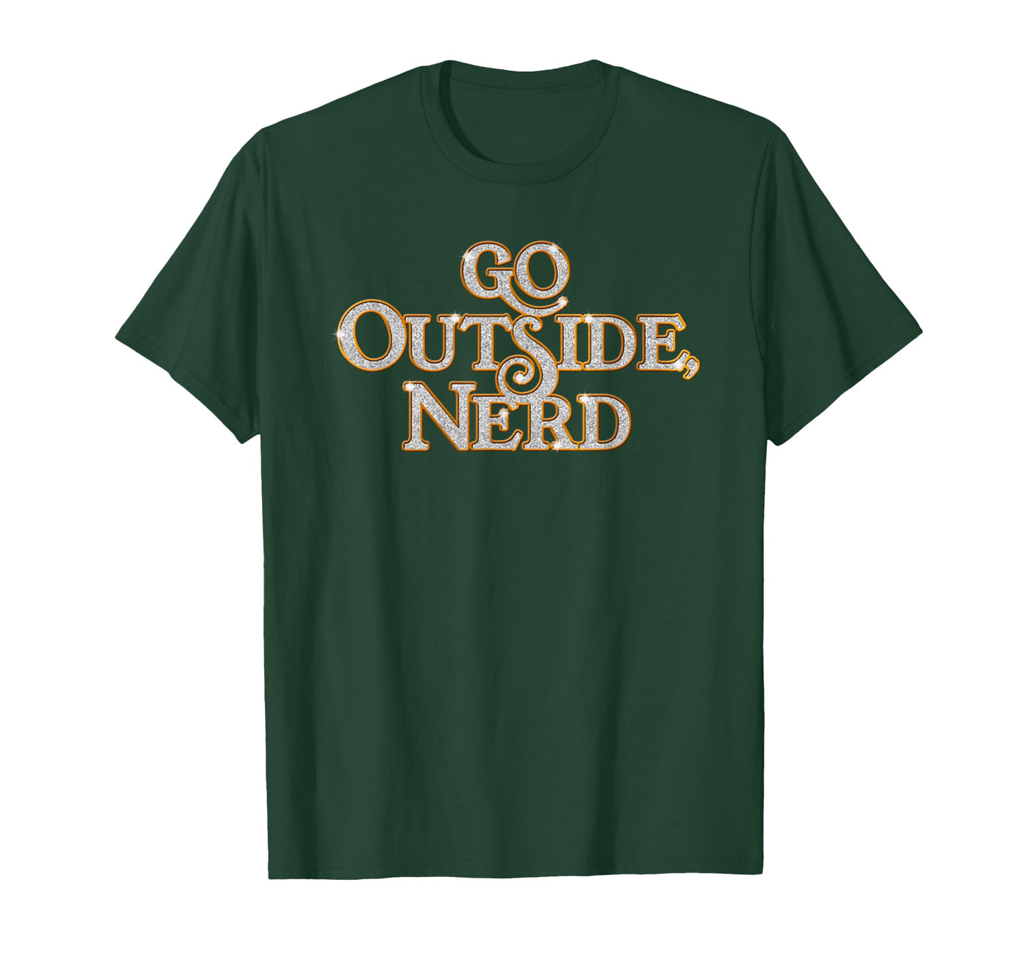 Go Outside Nerd Vintage Design Style Sarcastic Funny Music T-Shirt