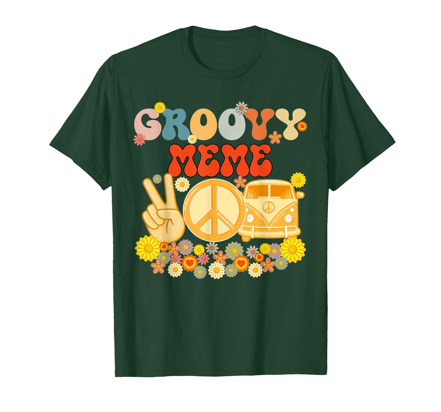 Groovy Meme Retro Matching Family Baby Shower Mother's Day T-Shirt