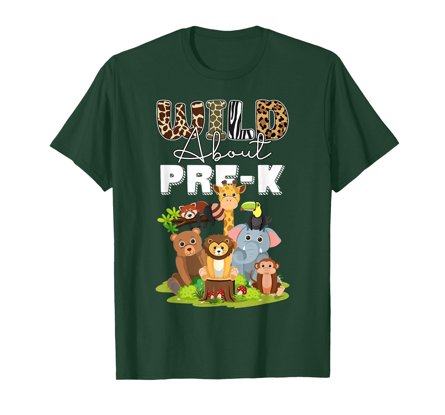 Wild About Pre-K Jungle Safari Adventure Safari Kindergarten T-Shirt