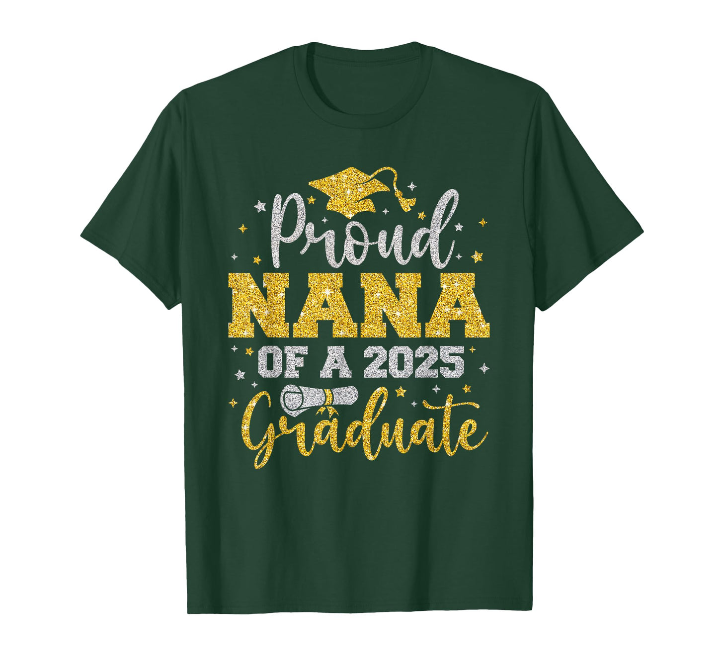 Proud Nana Of A 2025 Senior Graduate Family Graduation 2025 T-Shirt