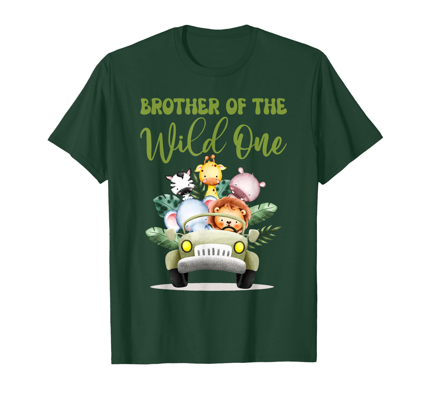 Brother Of The Wild One 1st Birthday Safari Family Matching T-Shirt