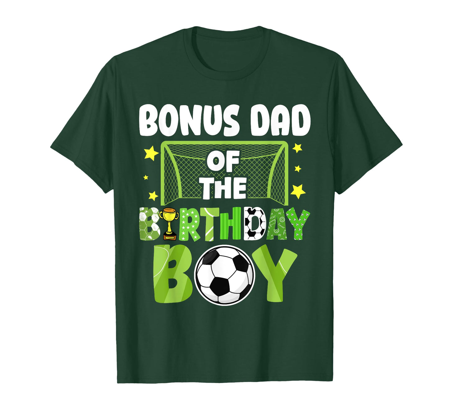Soccer Bonus Dad Birthday Boy Party Soccer Family Matching T-Shirt
