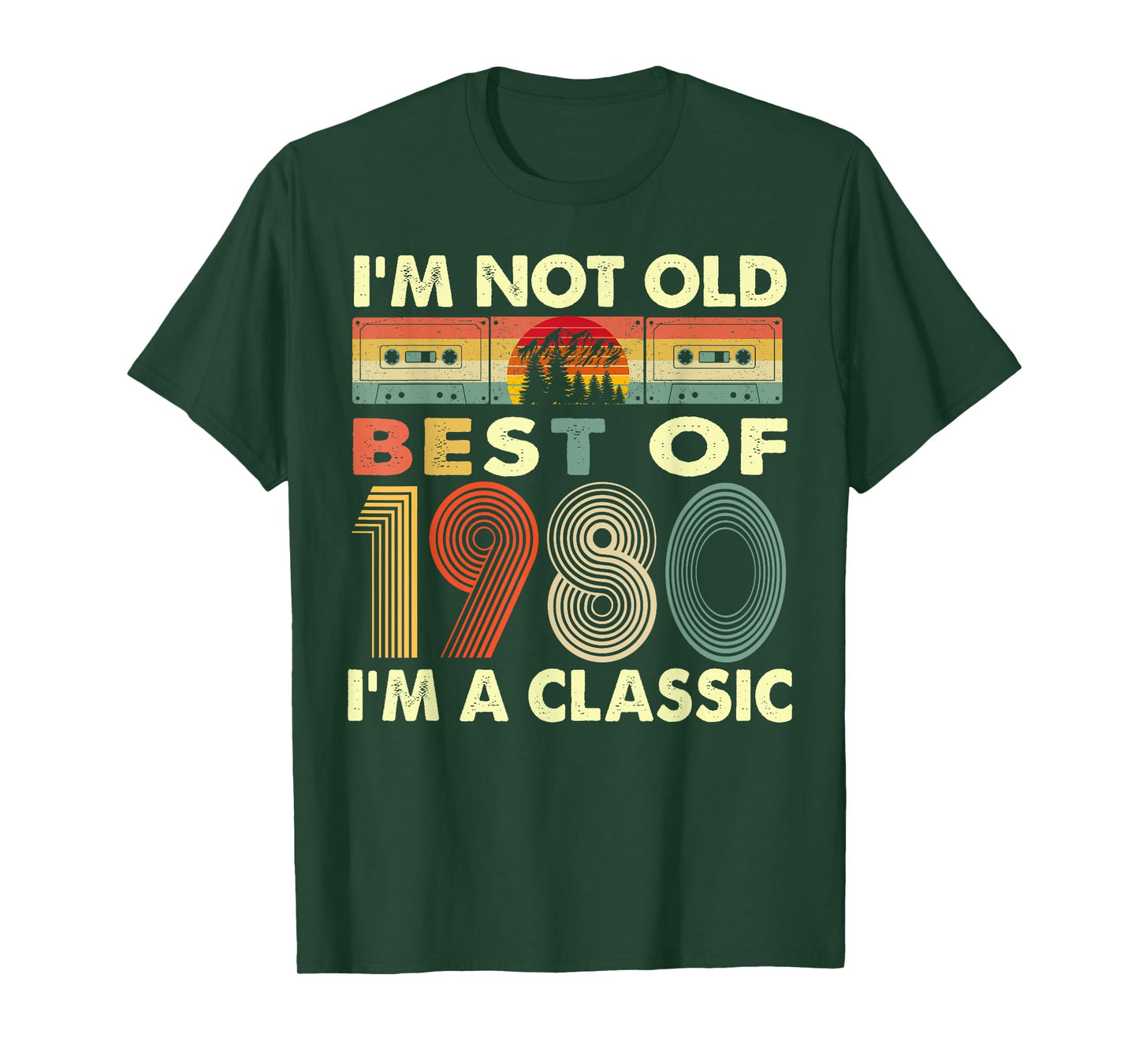 I'm Not Old I'm A Classic Vintage 1980 42nd Birthday Gifts T-Shirt