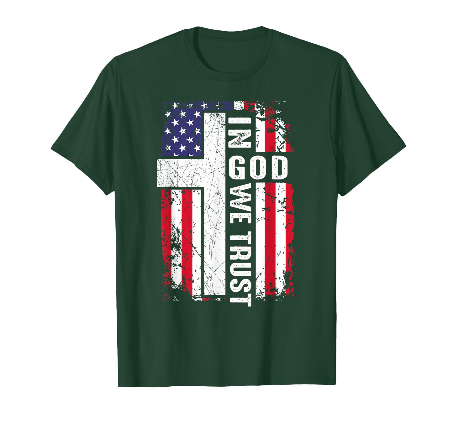 In God We Trust Christian 4th July Boy Toddler Men Patriotic T-Shirt
