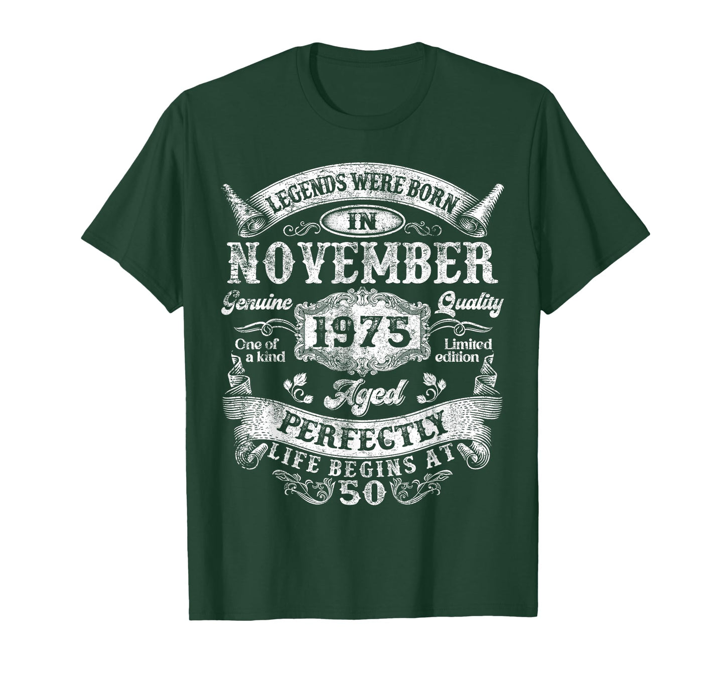 Legend Since November 1975 Vintage Retro 50th Birthday Men T-Shirt