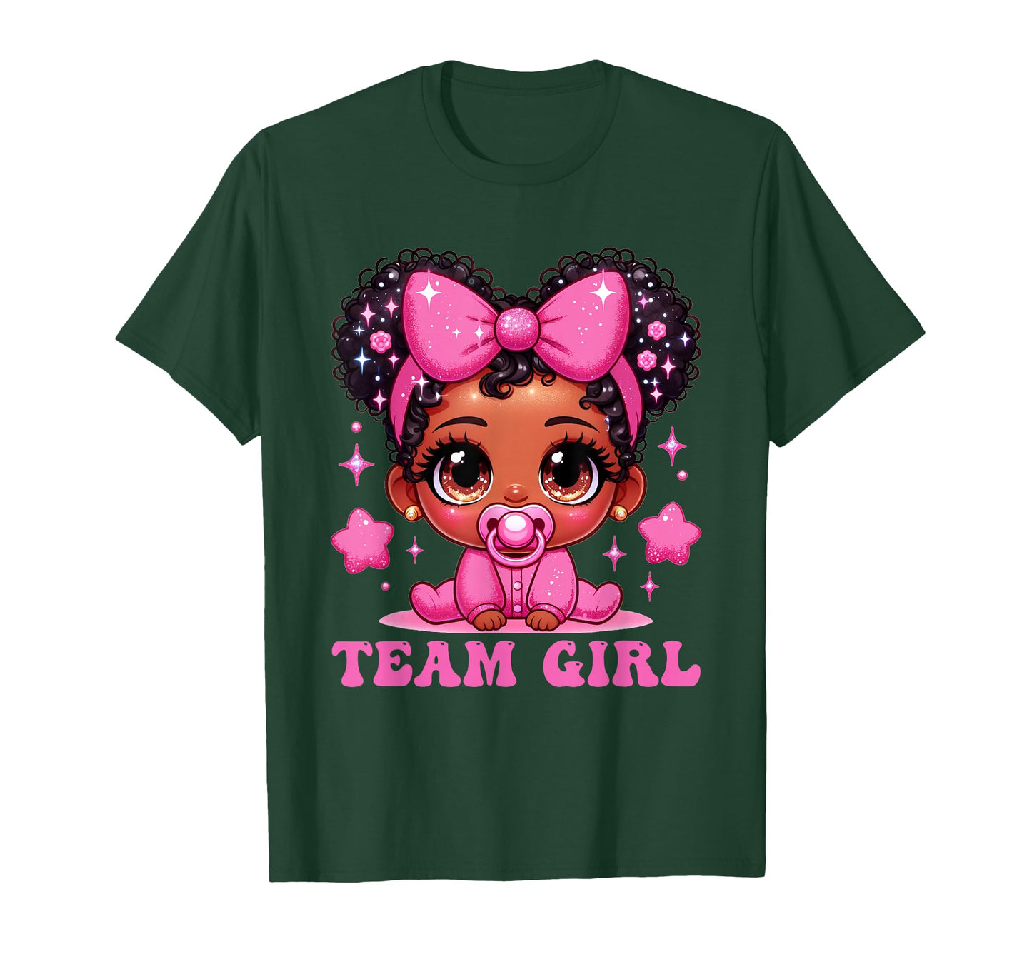 Team Girl Gender Reveal Baby Announcement Party T-Shirt