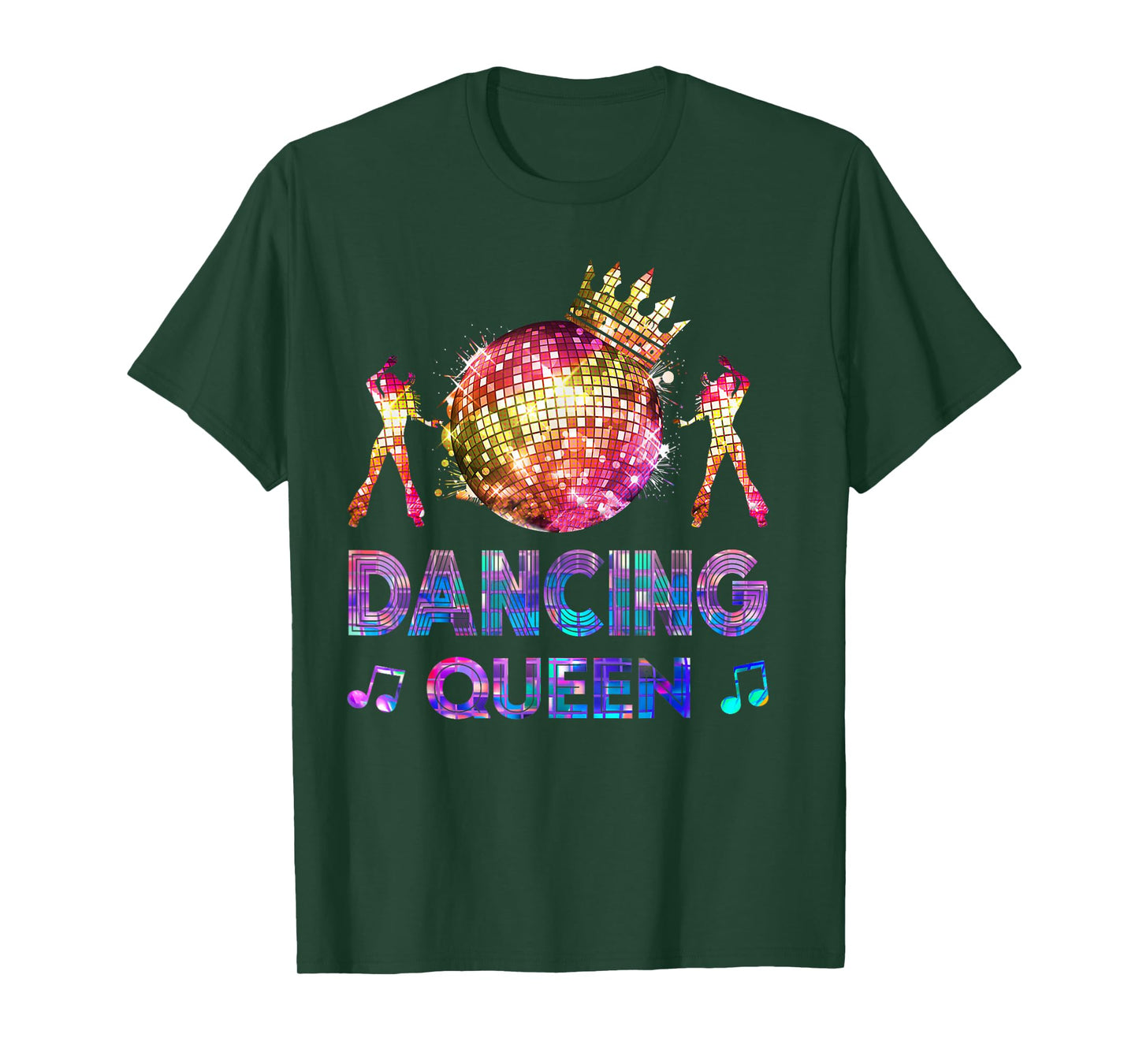 Dancing Queen Funny Dance Mom Disco Ball Vintage 70s Women T-Shirt